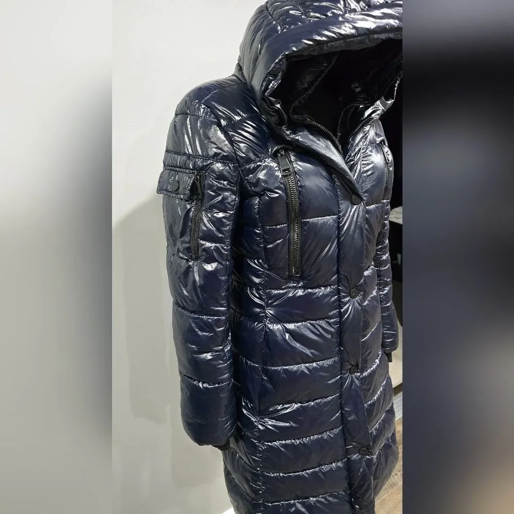 DKNY Shiny Black Puffer Jacket